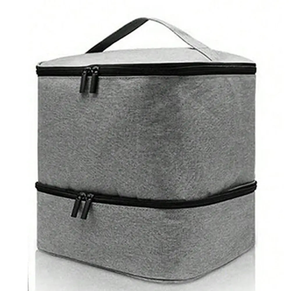 Neglelakkorganisator i PU-skinn – Dobbeltlags oppbevaringsboks med stor kapasitet