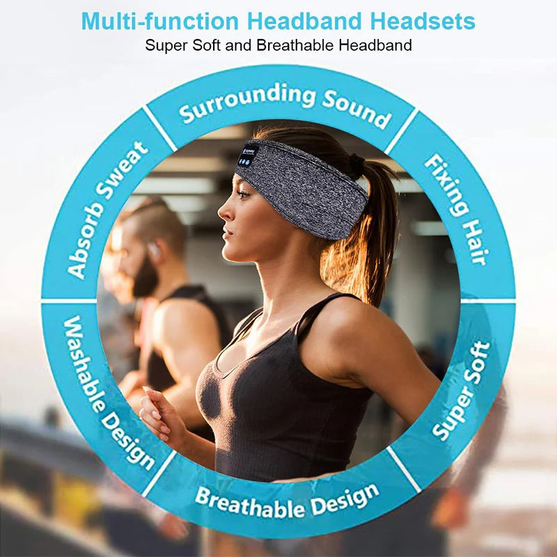 Original Auriculares Inalámbricos Bluetooth Diadema Deportiva para Dormir Antifaz Fone Auriculares Bluetooth Air Pro Auriculares Inalámbricos