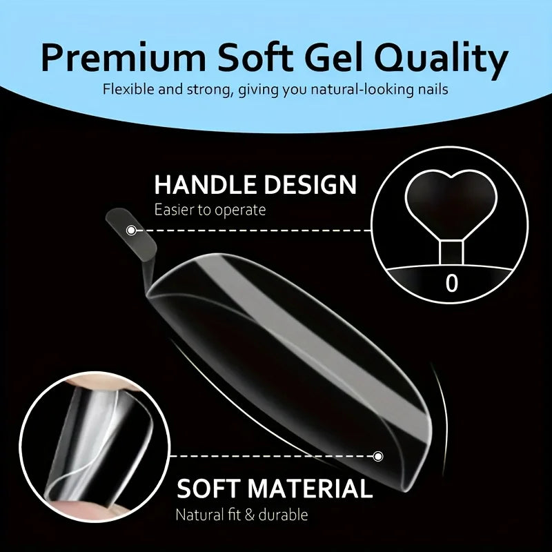 120 Pieces of Transparent Toenail Pressing Full Set of Short Square Fake Soft Gel Toenail Tip for Small Toe Nail Bed