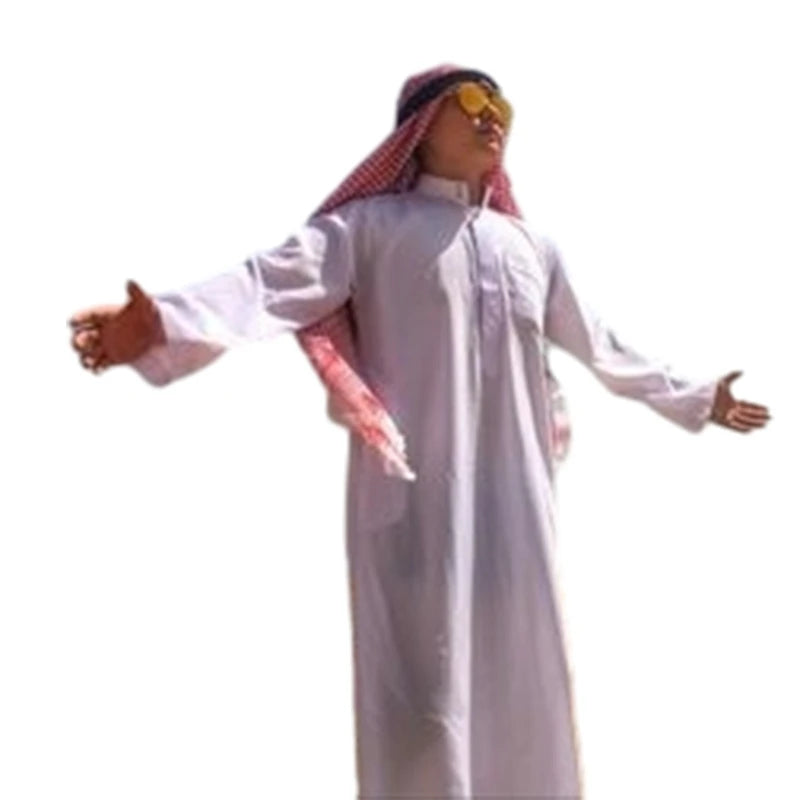 Conjunto de caftán y kufiya para hombre de Ramadán