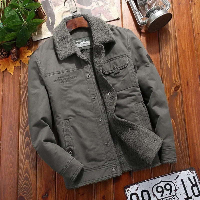 Ropa de abrigo: Chaqueta tipo bómber de forro polar, cortavientos para hombre, parkas masculinas gruesas y cálidas, chaquetas militares de invierno para hombre, abrigos con cuello de piel.
