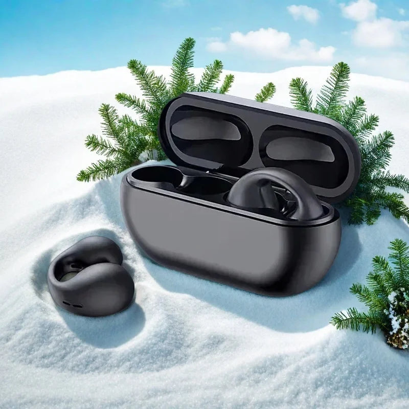 Écouteurs sans fil Bluetooth 5.3 à conduction osseuse T75 d'origine, casque de sport HiFi TWS