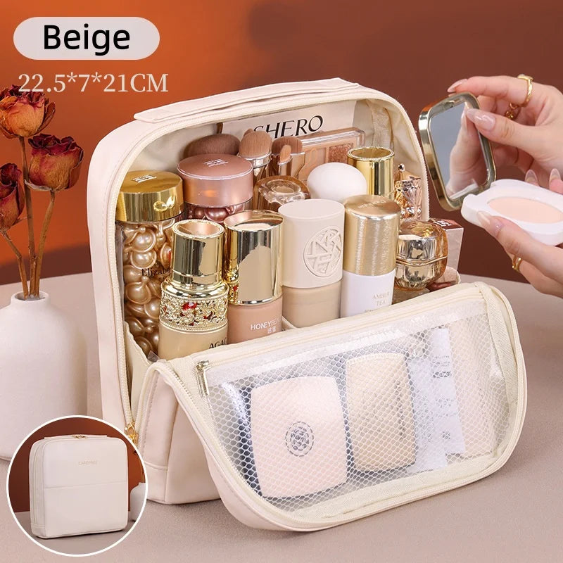 Magnetic Standing Makeup Bag