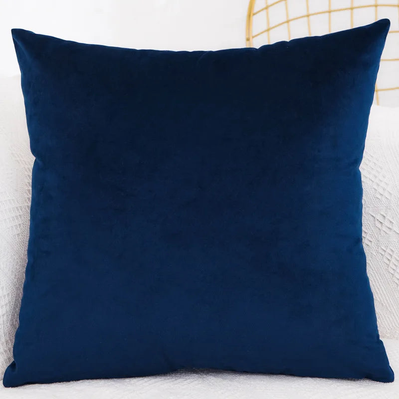 Funda de Almohada Decorativa de Terciopelo para Sofá, Dormitorio, 40x40/45x45/50x50/30x50/55x55/60x60cm, Funda de Cojín Cuadrada
