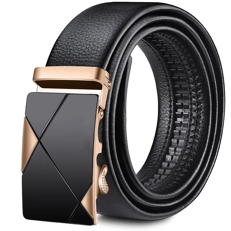 Automatic Buckle Leather Belt