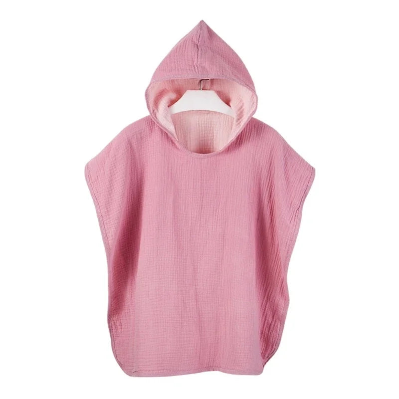 Bath Towel Cotton Corner Towel Breathable Bathrobe Soft Absorbent Hooded Bathrobe Children's Beach Towel Blanket