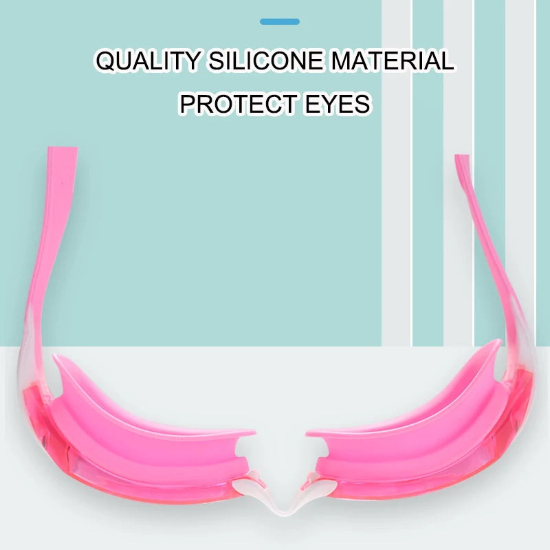 Lunettes de natation professionnelles pour enfants, étanches, antibuée, protection UV, HD, pour piscine, sports aquatiques, avec bouchons d'oreilles