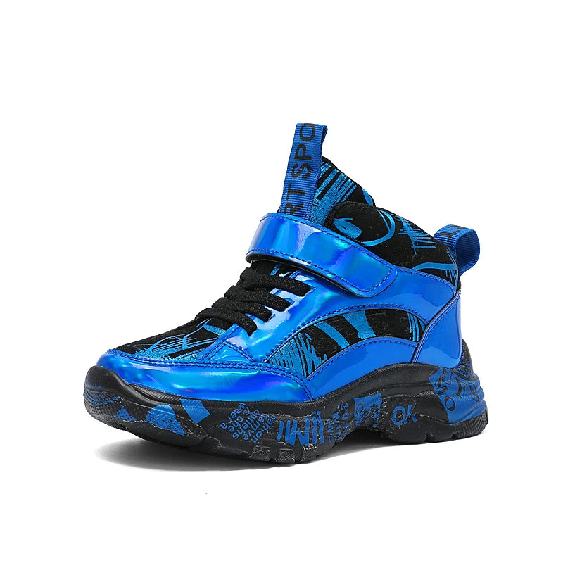 Golden Kids’ Sneakers – Sporty Style, Everyday Comfort
