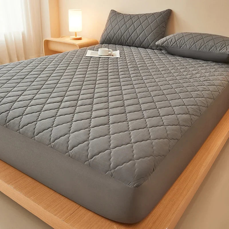 Vanntett madrassbeskytter Preget madrasstrekk Mykt, pustende, tilpasset madrasstrekk 120/150/180/220x200 Vaskbart