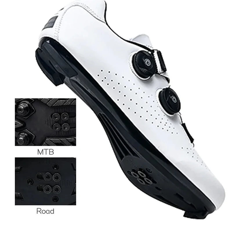 Zapatillas de Ciclismo MTB de Hombre, Botas de Ciclismo de Carretera Deportivas, Zapatillas de Velocidad Planas para Competición, Zapatillas de Montaña para Senderismo, Calzado de Bicicleta, Zapatillas de Ciclismo con Pedal SPD