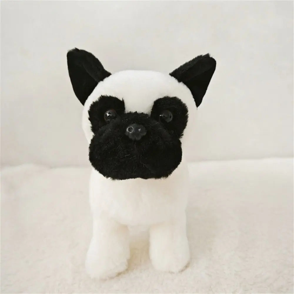 Peluche bouledogue français réaliste pour fête d'enfants, chien en peluche, simulation douce, meilleur cadeau