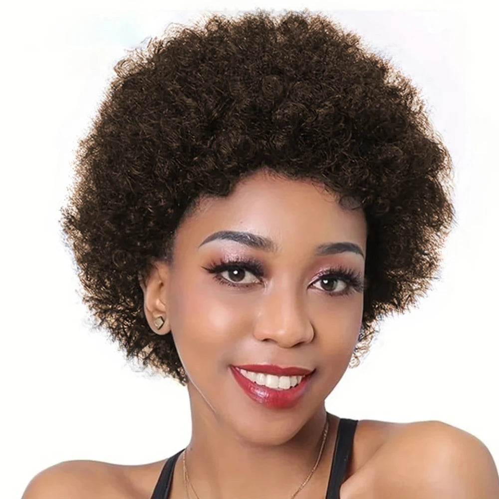 Afro Kinky Curly Pixie Wig