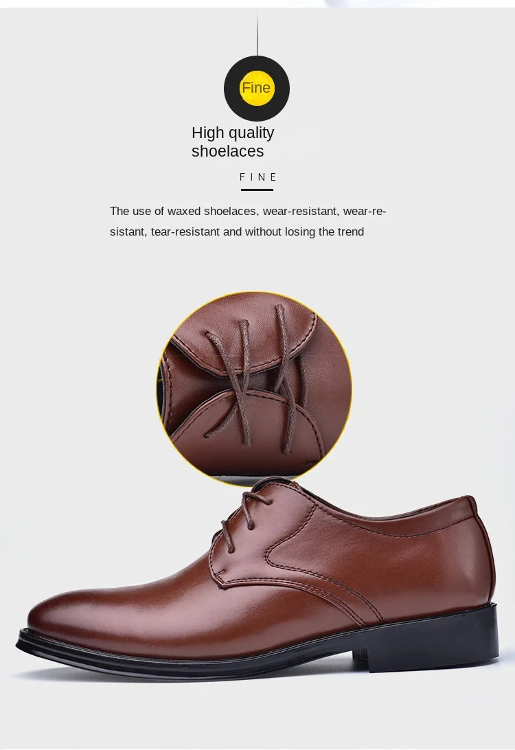 Zapatos de hombre Zapatos de vestir de cuero negro para hombre Oxfords Zapatos de hombre para bodas, fiestas, oficina y negocios