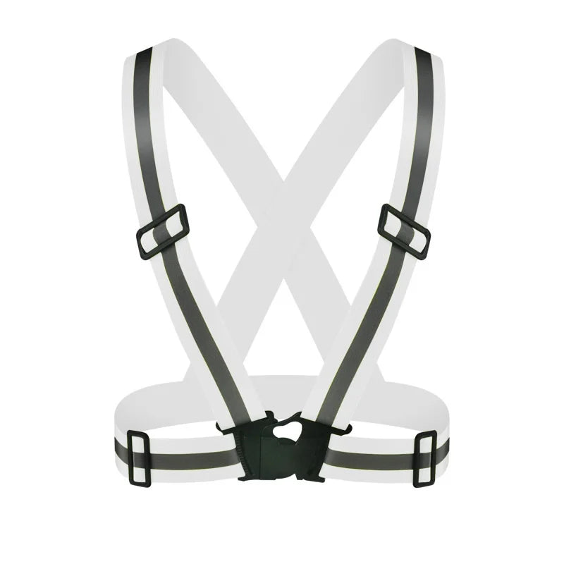 Reflekterende trafikkbeskyttelse Arbeidsbeskyttelse Konstruksjonsstropp Natt Løping Sport Sykling Reflekterende klær Elastisk vest Fluorescerende