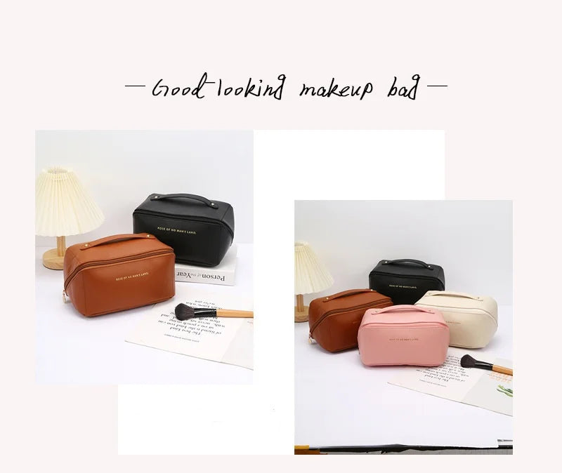 Neceser de Maquillaje para Mujer, Estuche de Maquillaje, Bolsa de Almacenamiento, Caja de Lujo para Mujer, Bolsa Organizadora de Cosméticos con Cremallera para Viajes, Regalo de Navidad