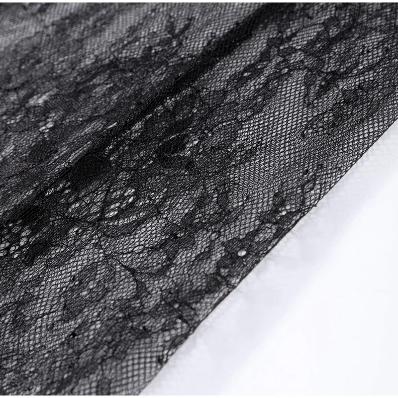 Conjuntos de Falda Larga de Encaje con Top Tubo de Moda para Mujer, Tops sin Tirantes sin Mangas Delgados, Falda Transparente, Conjunto de Vestido Chic para Fiestas de Verano