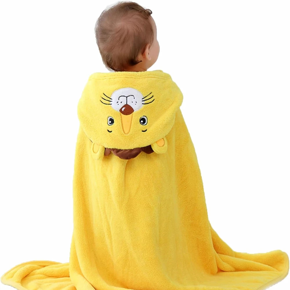 Toalla de baño con capucha para bebé, albornoz para niños pequeños ultrasuave y absorbente, albornoz de terciopelo coralino engrosado, regalos de ducha para recién nacidos