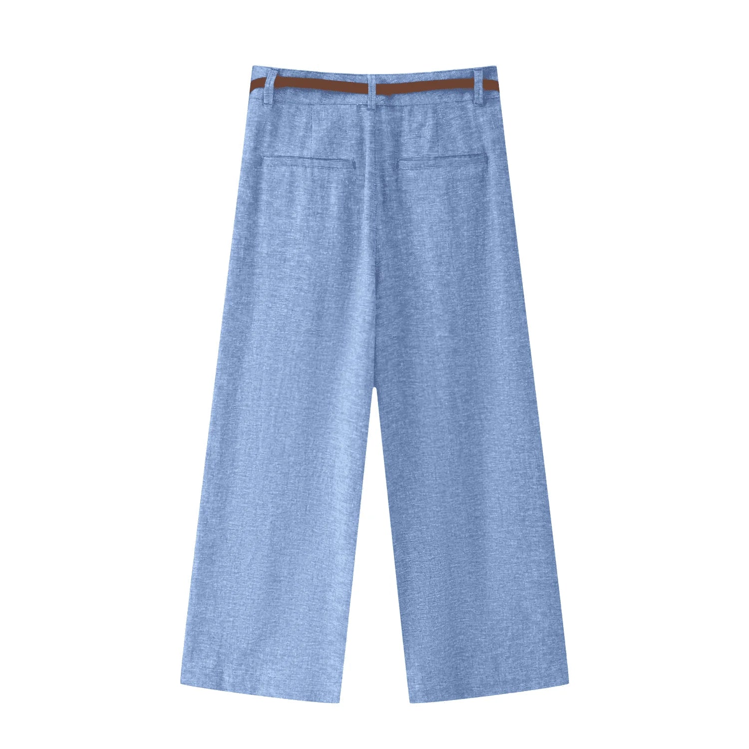 Women Wide Leg Pants Sets 2 Pieces Fashion Double Breasted Vest Top Women Suit Casual Two Piece Set Women Outfit