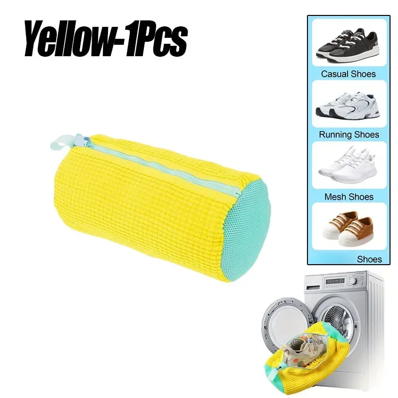 Bolsas de lavandería Bolsa para lavar zapatos a máquina - con cremallera Bolsa de lavandería con abundante pelusa en el interior, perfecta para zapatillas deportivas y calzado informal