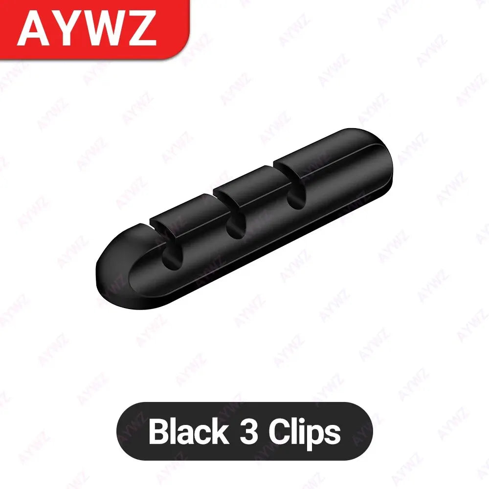 Sujetacables Adhesivos Organizador de Cables para Cable de Carga USB de Escritorio, Cable de Alimentación de Mesilla de Noche, Cable de Ratón