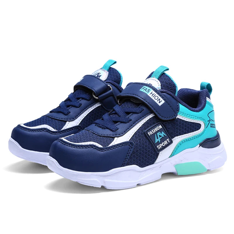 Zapatillas para niños Calzado deportivo informal para niños Transpirables Verano Malla Niños Cierre de gancho y bucle Estudiantes Zapatillas para correr Niñas Escuela
