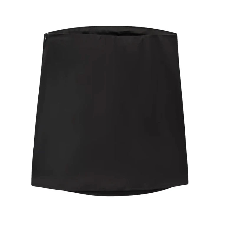 Conjunto de pantalón TRAF de 2 piezas para mujer, pantalones anchos, conjuntos lisos, tops y camisolas sin tirantes, conjunto de dos piezas para mujer, top corto y conjunto de pantalón 088