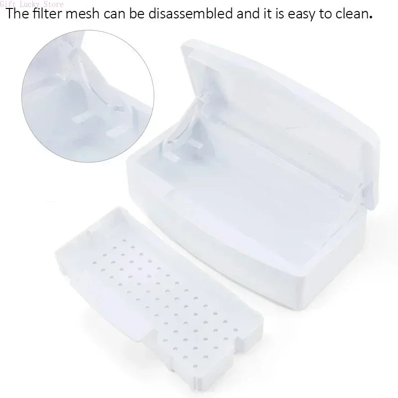 Nail Art Tools Sterilizer Tray, Disinfection Pedicure Manicure Tools Box, Salon Tools
