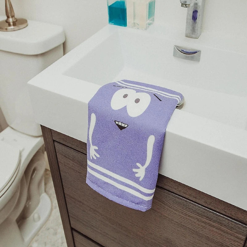 Toalla de mano de dibujos animados de Towelie de secado rápido, paño de cocina de poliéster tejido, toalla oblonga supersuave con temática de fantasía para cocina y baño