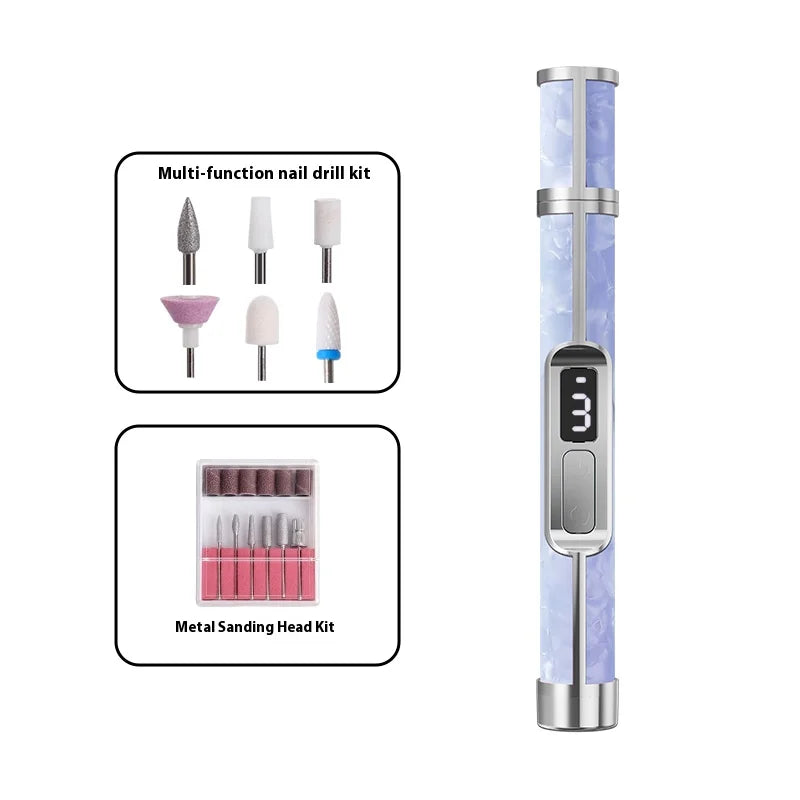 Nail art tools professional set electrical adjustment Rechargeable Electric Nail Grinder Nail Art Tools sets for Home Salon