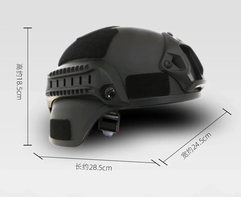 Casco protector FAST Helmet MICH2000 Airsoft MH Casco táctico Equipo de protección táctico para exteriores Paintball CS SWAT para montar