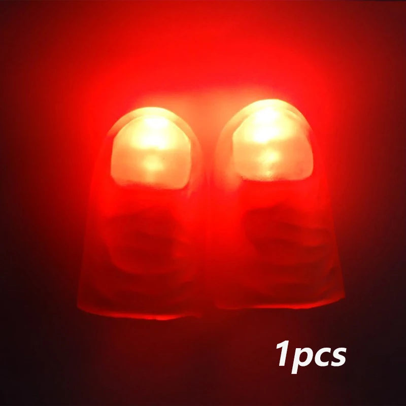 Pouce Doigt Lumière Magique Pouce Lumière Jouets pour Adultes Tour de Magie Accessoires LED Clignotant Doigts Fête d'Halloween Enfants Jouets