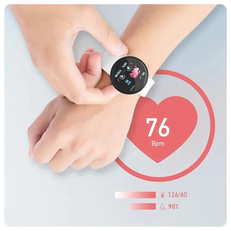 Montre connectée numérique pour enfants, bracelet de sport pour filles et garçons, moniteur d'activité physique, étanche