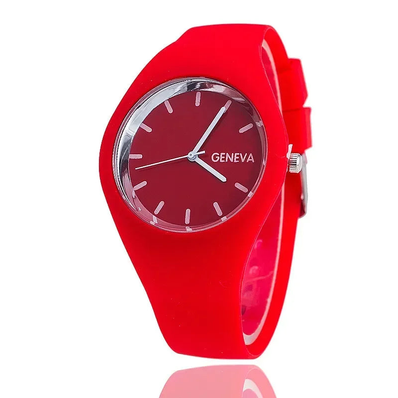 Reloj de cuarzo de silicona tipo gelatina