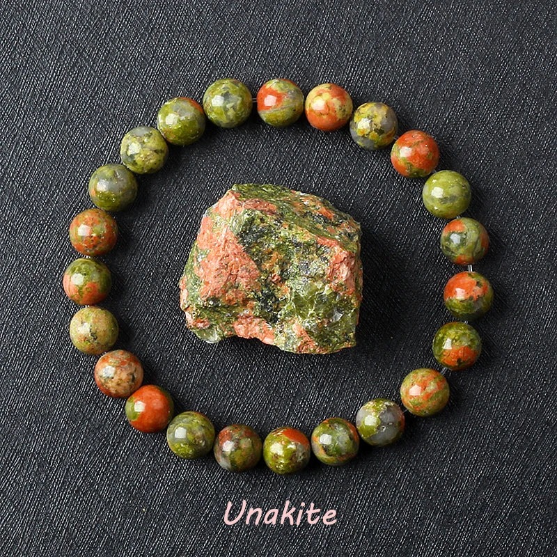 Pulsera de amatista genuina con cristales naturales para mujer, pulsera de amatista hecha de cuentas de piedra natural real, purificante para el cuerpo.