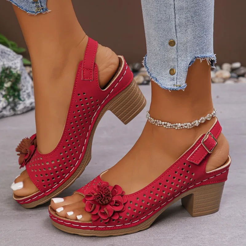 Sandalias retro sin cordones para mujer: elegantes, cómodas y atemporales