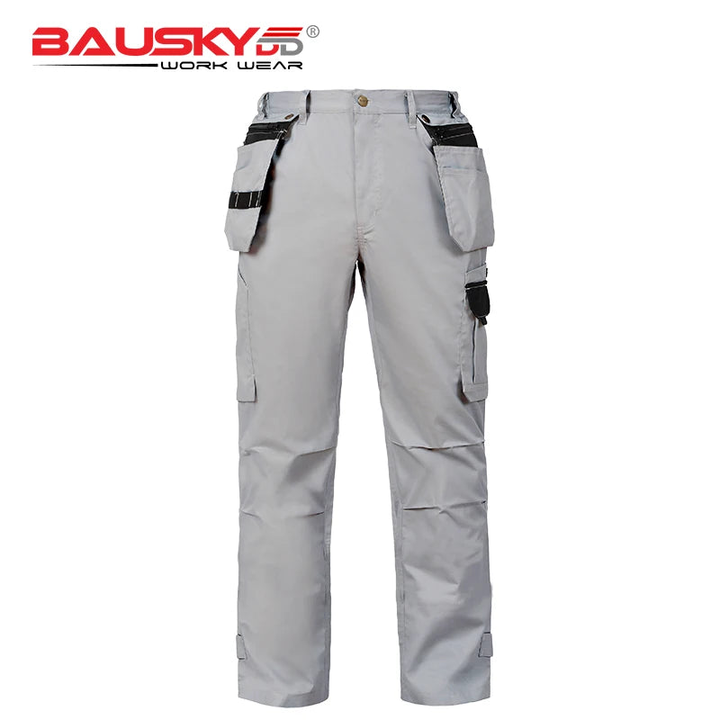 Pantalones de trabajo de hombre Craftsman, nuevos, de alta calidad, con múltiples bolsillos, pantalones de trabajo, ropa de trabajo de mecánico