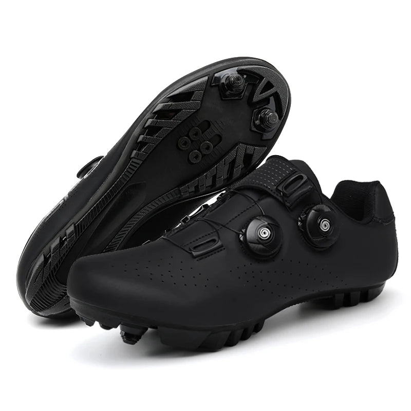 Zapatillas de Ciclismo MTB de Hombre, Botas de Ciclismo de Carretera Deportivas, Zapatillas de Velocidad Planas para Competición, Zapatillas de Montaña para Senderismo, Calzado de Bicicleta, Zapatillas de Ciclismo con Pedal SPD