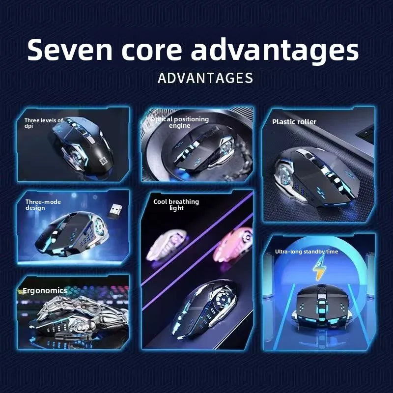 RGB Dual-Mode Gaming Mouse