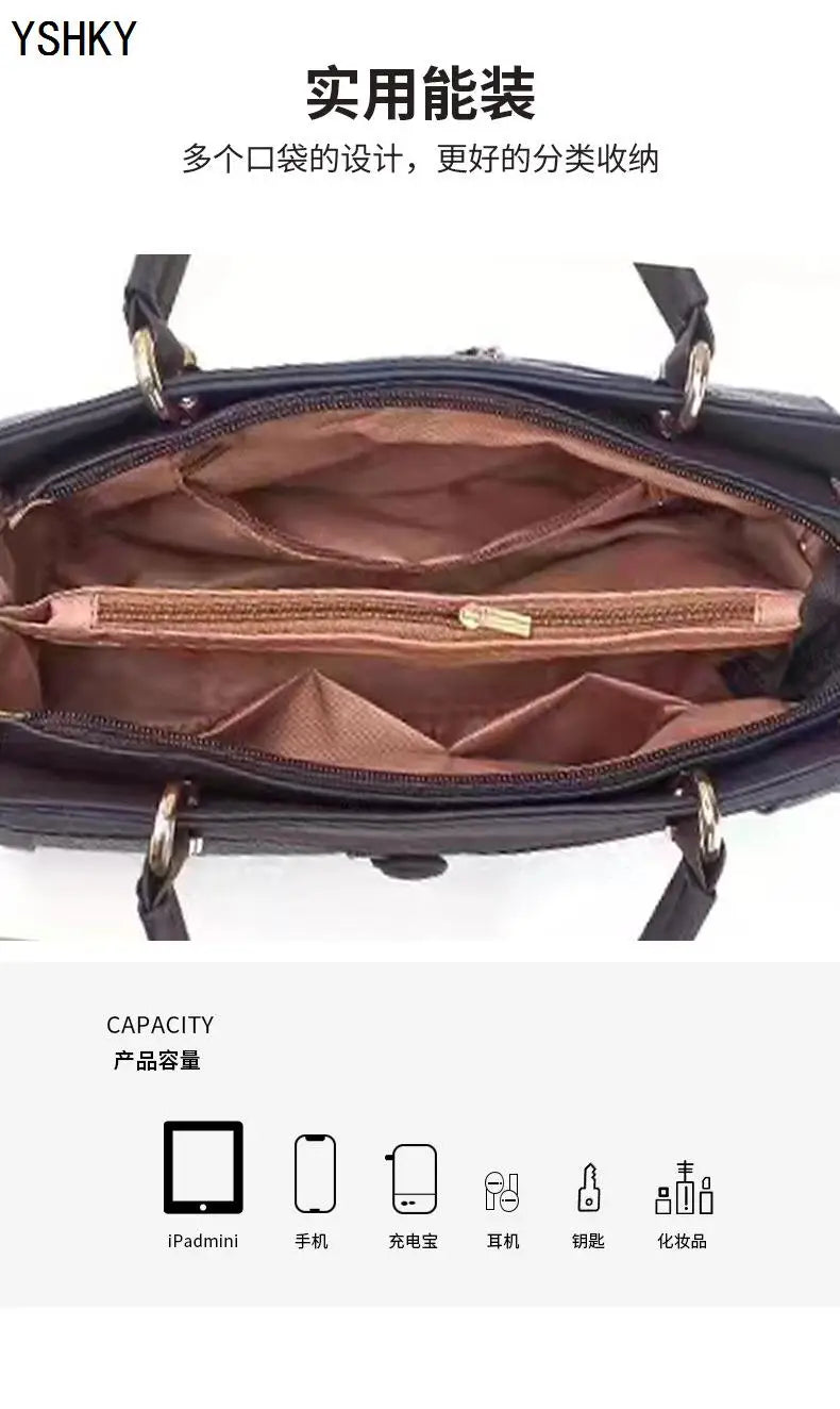 Bolso de hombro nuevo para mujer, bolso de diseñador de lujo para mujer, bolsos de mano de cuero con estampado de monograma, bolso de hombro único