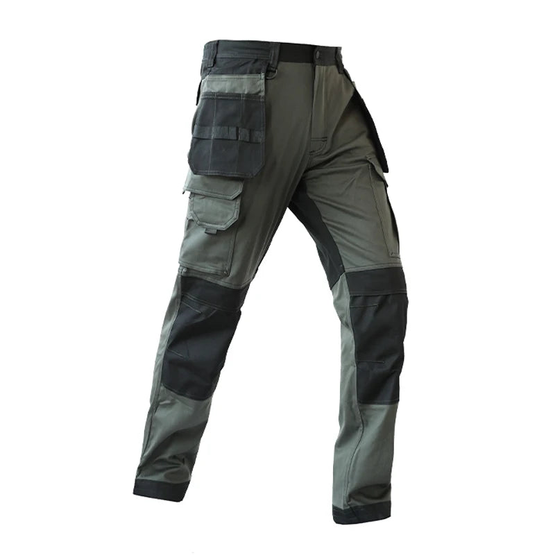 Pantalones de trabajo multifuncionales para hombre Pantalones de trabajo con cintas reflectantes