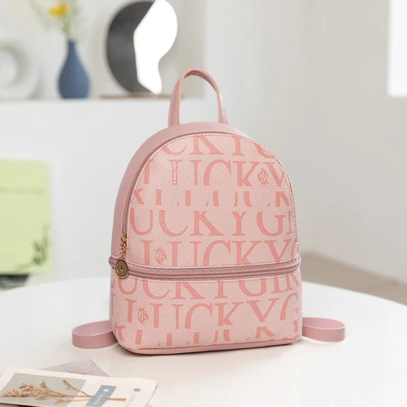 Mini Mochila de Moda Retro Bolso Bandolera Pequeño Lindo Monedero de Cuero PU Pequeña Mochila para Mujer Viaje Salida Bolso