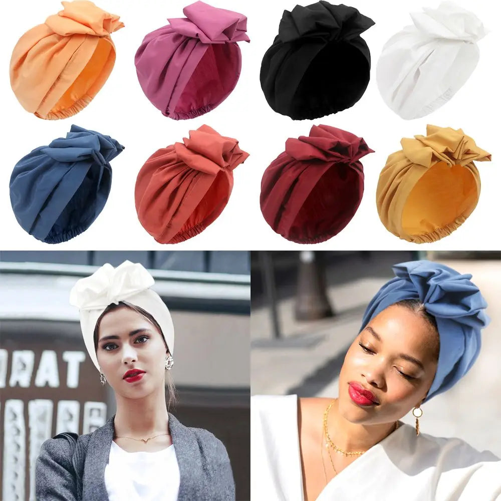 Head Cover Headwrap Beanie Cap Headwear Muslim Hijab African Head Wraps Cancer Chemo Cap Bonnet Turban