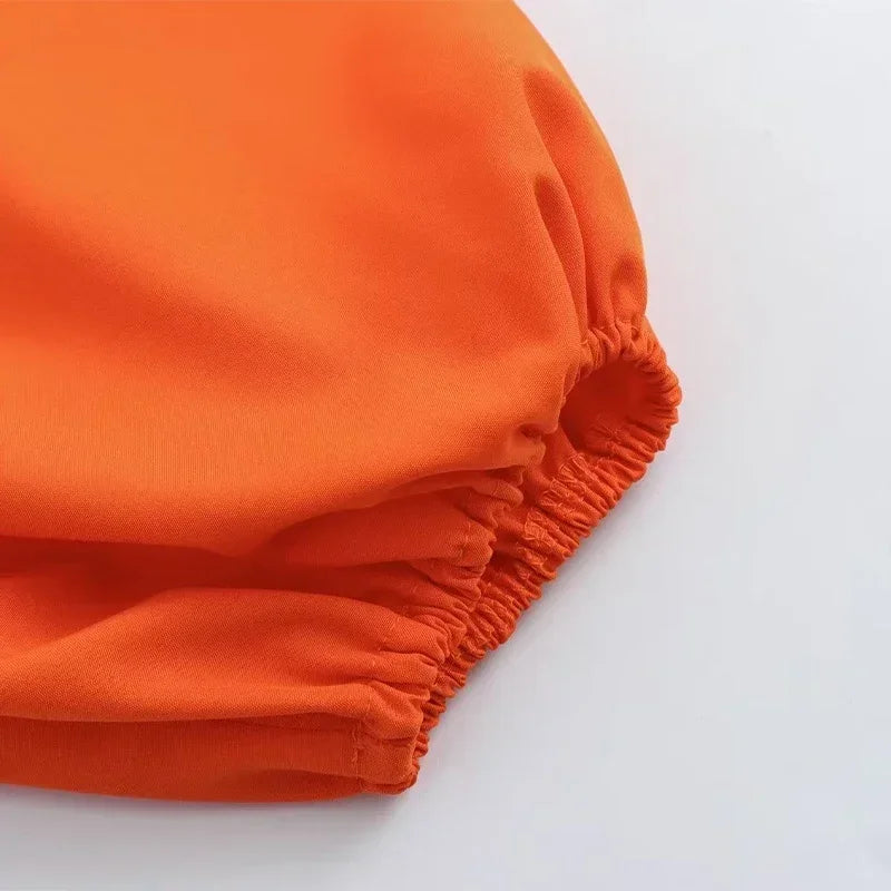 Sexy Bikini Top Skirt Set Women Long Lantern Sleeve Off Shoulder Cropped Tops Pleated Split Skirts 2025 Summer Lady Beach Outfit