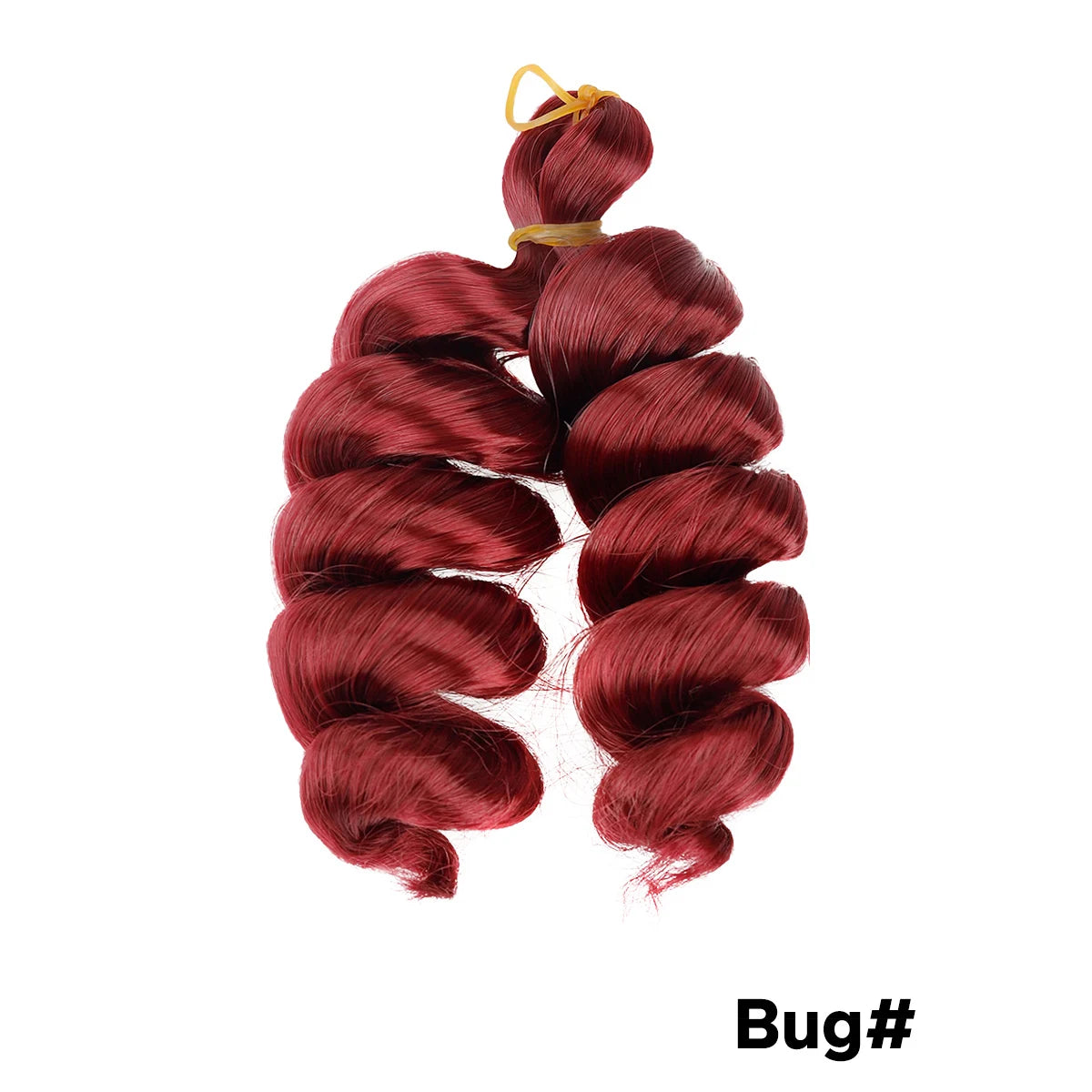 Synthetic Hair Extensions for Boho Braids & Twists French Curl Crochet Braiding wig Ginger Brown Loose Wave Spiral Curl Braiding