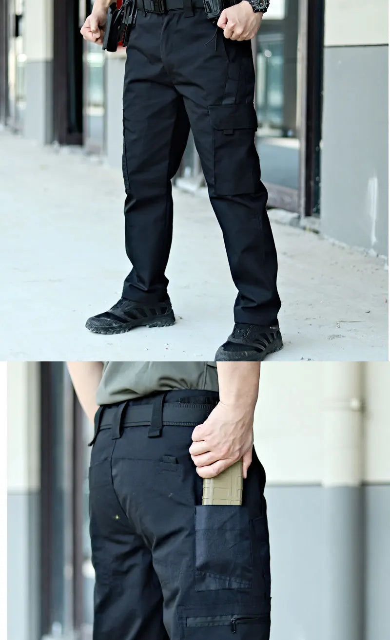 Pantalones de trabajo tácticos nuevos para hombre, pantalones cargo para exteriores, pantalones impermeables multibolsillos, ropa de trabajo para exteriores de otoño y primavera, pantalones de senderismo