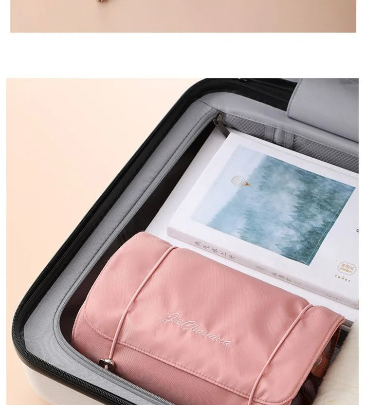 Bolsas de maquillaje desmontables, 4 piezas en 1, neceser portátil de viaje plegable y separable, organizador de almacenamiento de artículos de tocador, bolsa de maquillaje nueva