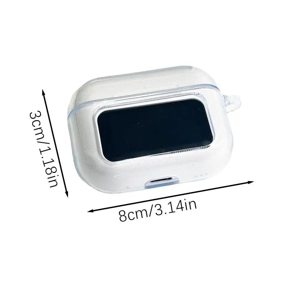 Funda para auriculares A9 Pro Funda para auriculares para Airpods Cubierta protectora Anticaídas Antigolpes Antipolvo Funda de silicona transparente