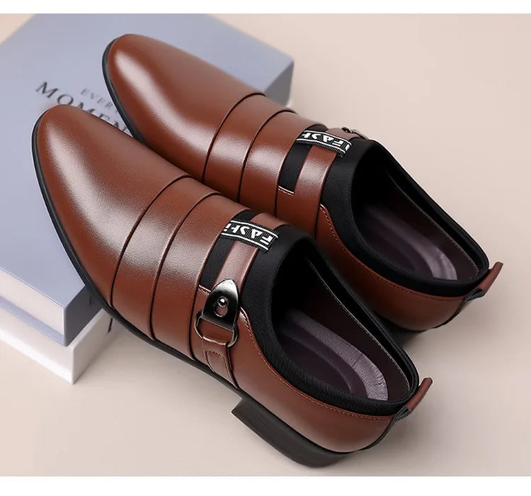 Zapatos de vestir para hombre, mocasines formales para traje de boda para hombre, zapatos de oficina para boda, mocasines sin cordones, zapatos de vestir elegantes para hombre