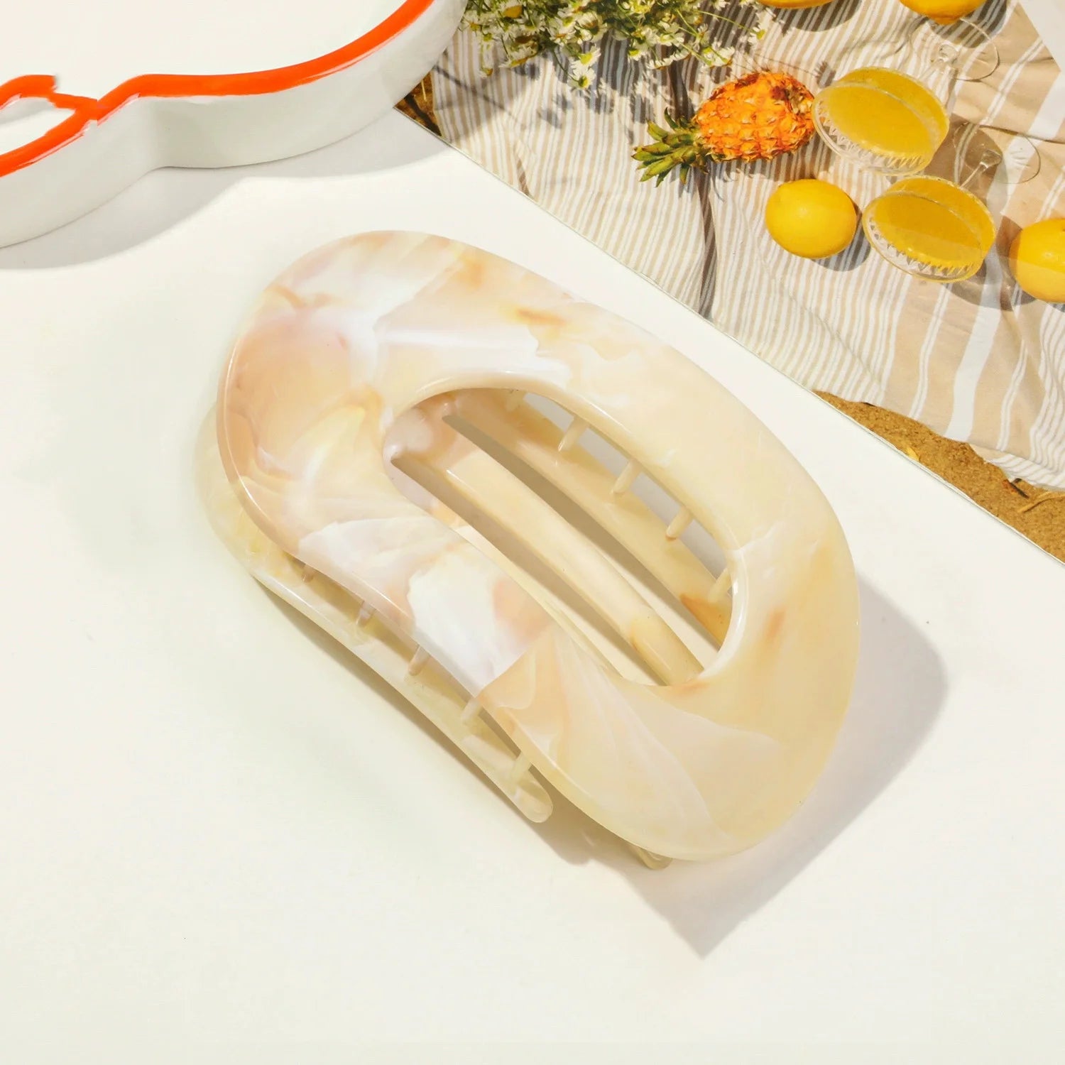 Marble Duckbill Hair Claw