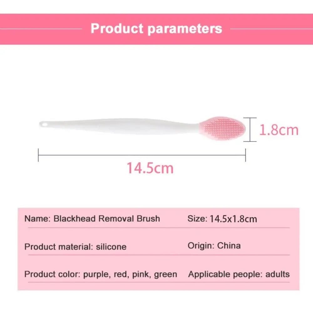Cepillo de belleza nasal portátil de silicona manual Clarisonic de piel suave para poros limpios